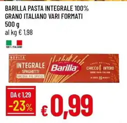 Famila BARILLA PASTA INTEGRALE 100% GRANO ITALIANO VARI FORMATI offerta