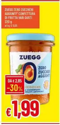Famila ZUEGG ZERO ZUCCHERI AGGIUNTI* CONFETTURA DI FRUTTA VARI GUSTI offerta