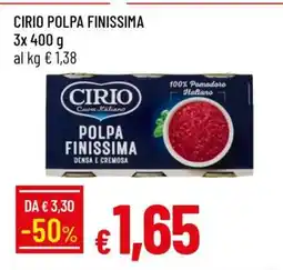 Famila CIRIO POLPA FINISSIMA offerta