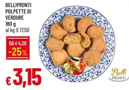 Famila BELLIPRONTI POLPETTE DI VERDURE offerta