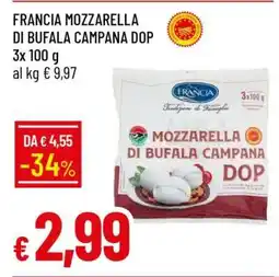 Famila FRANCIA MOZZARELLA DI BUFALA CAMPANA DOP offerta