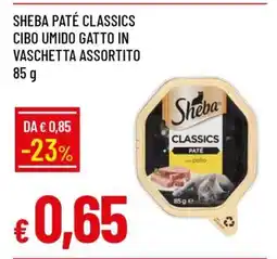 Famila SHEBA PATÉ CLASSICS offerta