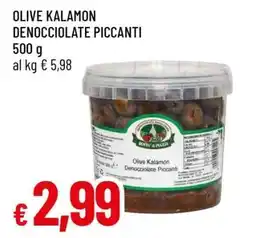 Famila OLIVE KALAMON DENOCCIOLATE PICCANTI offerta