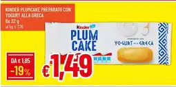 Famila KINDER PLUMCAKE PREPARATO CON YOGURT ALLA GRECA offerta