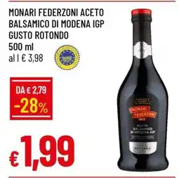 Famila MONARI FEDERZONI ACETO BALSAMICO DI MODENA IGP GUSTO ROTONDO offerta