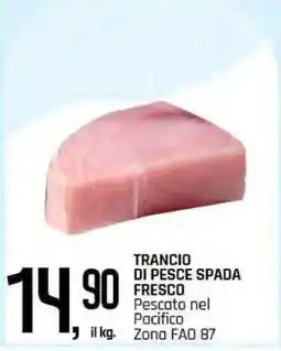 Famila TRANCIO DI PESCE SPADA FRESCO offerta