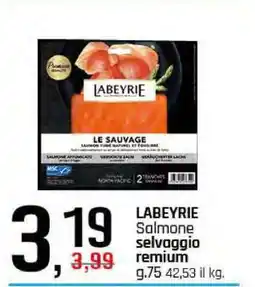 Famila LABEYRIE Salmone selvaggio remium offerta