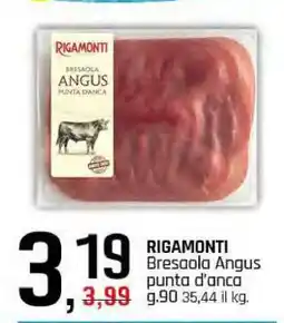 Famila RIGAMONTI Bresaola Angus punta d'anca offerta