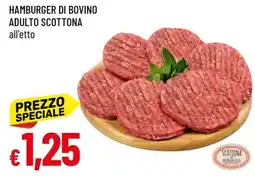 Famila Hamburger di bovino adulto scottona offerta