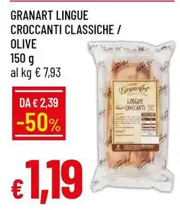 Famila GRANART LINGUE CROCCANTI CLASSICHE / OLIVE offerta