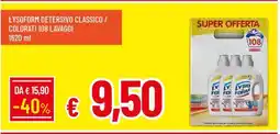 Famila Lysoform Detersivo Classico / Colorati 108 Lavaggi offerta