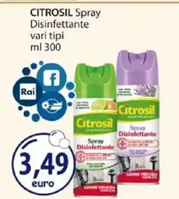 Acqua & Sapone Citrosil Spray Disinfettante offerta