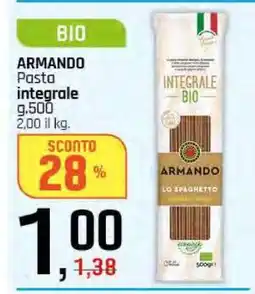 Famila ARMANDO Pasta integrale offerta