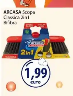 Acqua & Sapone ARCASA Scopa Classica 2in1 Bifibra offerta