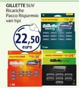 Acqua & Sapone GILLETTE SUV Ricariche offerta