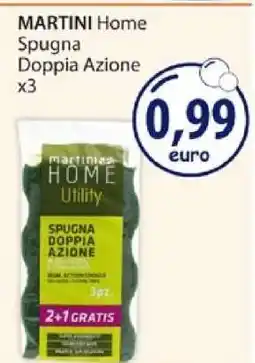 Acqua & Sapone MARTINI Home Spugna Doppia Azione x3 offerta