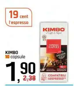 Famila KIMBO 10 capsule offerta