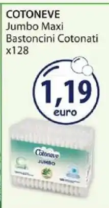 Acqua & Sapone COTONEVE Jumbo Maxi Bastoncini Cotonati x128 offerta