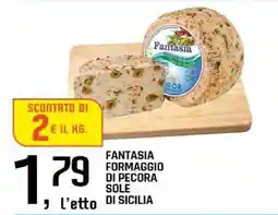 Famila Fantasia Formaggio di Pecora Sole di Sicilia offerta