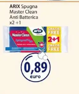 Acqua & Sapone ARIX Spugna Master Clean Anti Batterica x2 +1 offerta