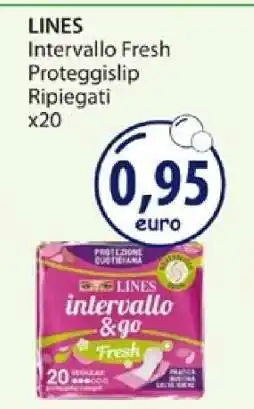 Acqua & Sapone LINES Intervallo Fresh Proteggislip Ripiegati x20 offerta