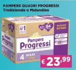 Acqua & Sapone PAMPERS QUADRI PROGRESSI offerta