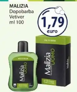 Acqua & Sapone MALIZIA Dopobarba Vetiver offerta