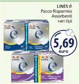 Acqua & Sapone LINES é Pacco Risparmio Assorbenti offerta