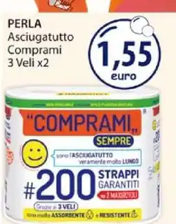 Acqua & Sapone PERLA Asciugatutto Comprami 3 Veli x2 offerta
