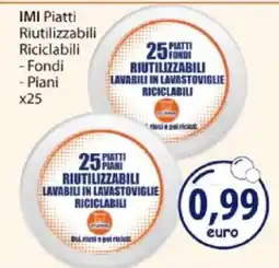 Acqua & Sapone IMI Piatti Riutilizzabili Riciclabili offerta