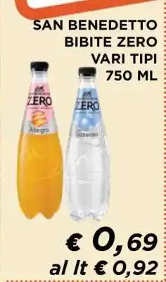 Coop San Benedetto Bibite Zero offerta