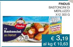 Coop Findus Bastoncini di Merluzzo offerta