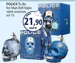 Acqua & Sapone POLICE To Be for Man Edt Vapo varie essenze ml 75 offerta