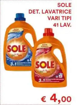 Coop SOLE DET. LAVATRICE offerta