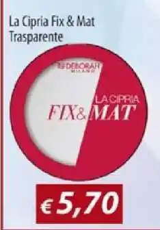 Acqua & Sapone La Cipria Fix & Mat Trasparente offerta