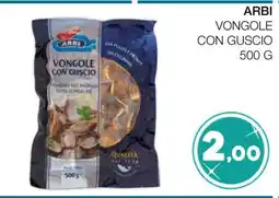 Coop ARBI VONGOLE CON GUSCIO 500 G offerta