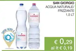 Coop SAN GIORGIO ACQUA NATURALE/FRIZZANTE offerta
