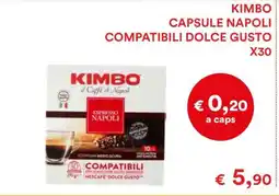 Coop KIMBO CAPSULE NAPOLI COMPATIBILI DOLCE GUSTO X30 offerta