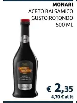 Coop MONARI ACETO BALSAMICO GUSTO ROTONDO 500 ML offerta