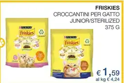 Coop FRISKIES CROCCANTINI PER GATTO JUNIOR/STERILIZED 375 G offerta
