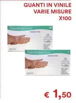 Coop GUANTI IN VINILE VARIE MISURE X100 offerta