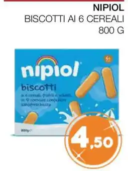 Coop Nipiol Biscotti ai 6 Cereali offerta
