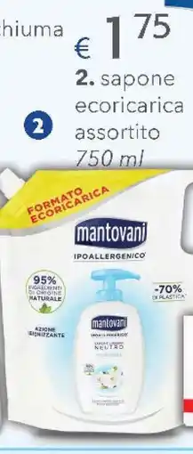 Acqua & Sapone Mantovani Sapone Ecoricarica Assortito offerta