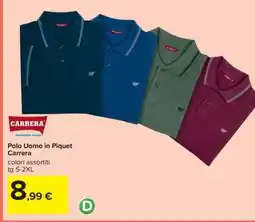 Carrefour Polo Uomo in Piquet Carrera offerta