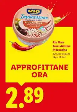 Lidl Rio Mare Insalatissime Piccantina offerta