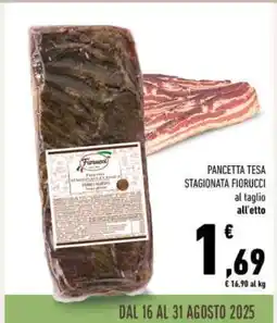 Conad Pancetta Tesa Stagionata Fiorucci offerta