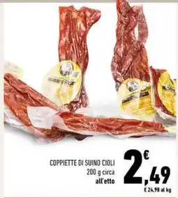 Conad COPPIETTE DI SUINO CIOLI offerta