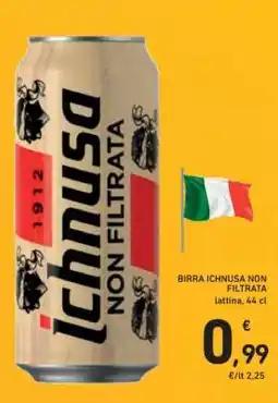 Conad Birra Ichnusa non filtrata offerta
