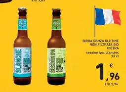Conad BIRRA SENZA GLUTINE NON FILTRATA BIO PIETRA offerta