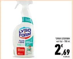 Conad Spray Lysoform offerta
